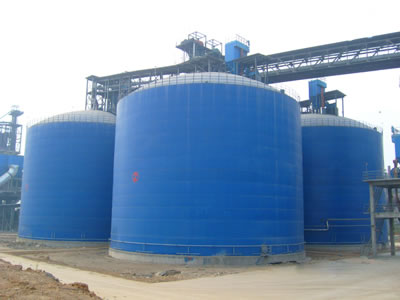 龙湖镇水泥钢板库改造